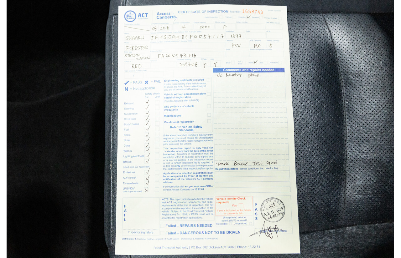 08/2015 Subaru Forester XT Premium (AWD) S4 MY14 4D Wagon Venetian Red Pearl Turbo 2.0L