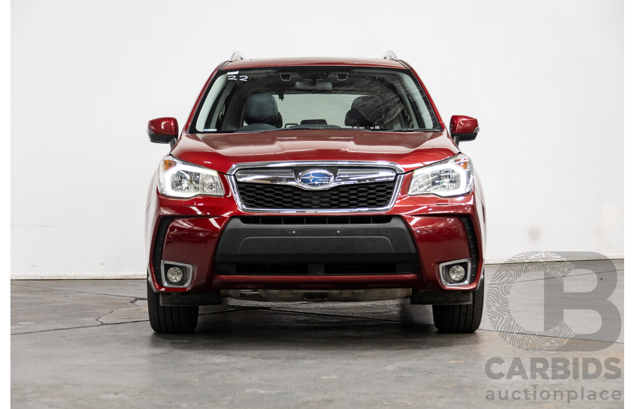 08/2015 Subaru Forester XT Premium (AWD) S4 MY14 4D Wagon Venetian Red Pearl Turbo 2.0L