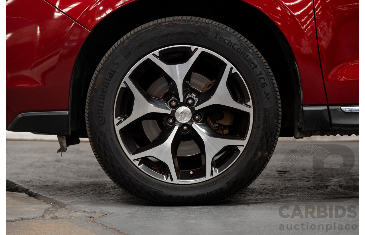 08/2015 Subaru Forester XT Premium (AWD) S4 MY14 4D Wagon Venetian Red Pearl Turbo 2.0L