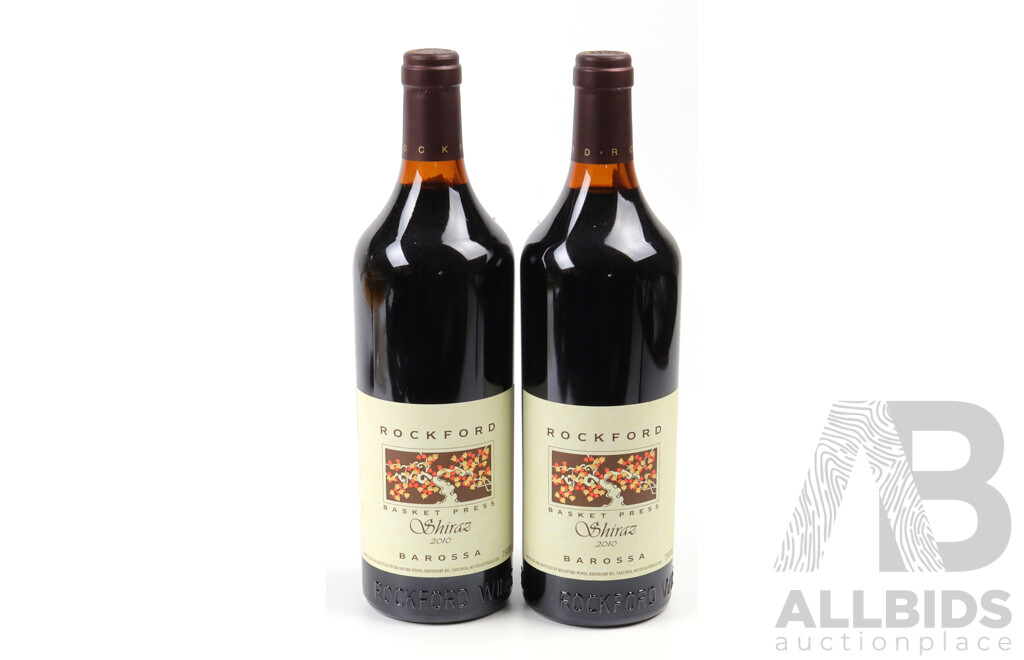 Lot of Two Rockford Basket Press Shiraz 2010
