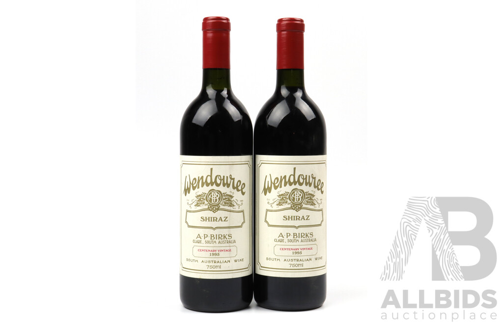 Wendouree 1995 Centenery Vintage Shriaz AP Birks Clare, South Australia X 2