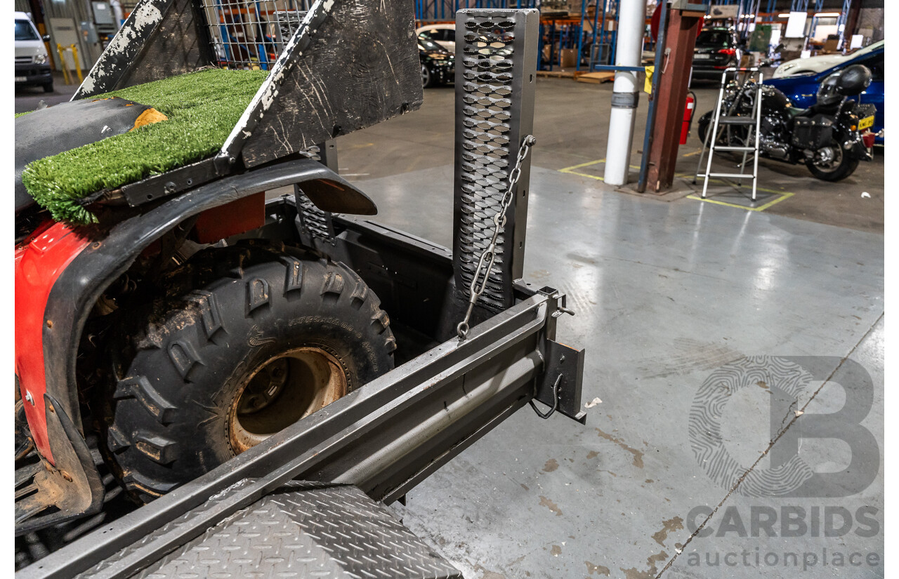 Honda Big Red Quad Bike and 1980 Trailer with Ramps