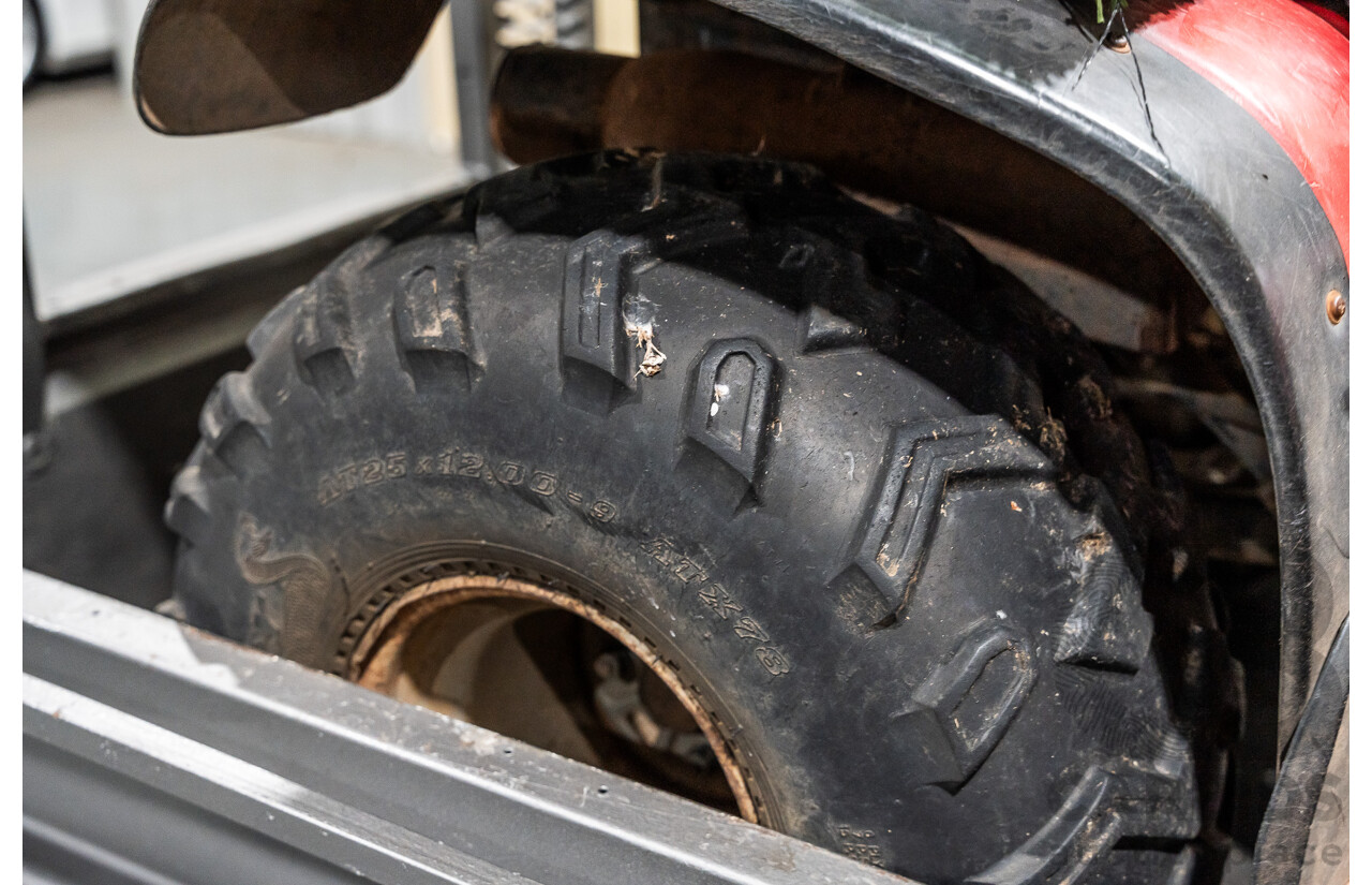 Honda Big Red Quad Bike and 1980 Trailer with Ramps