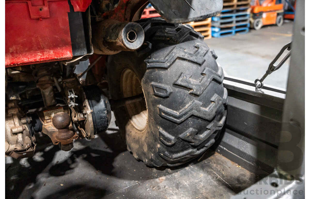 Honda Big Red Quad Bike and 1980 Trailer with Ramps