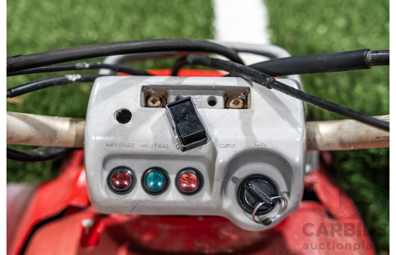 Honda Big Red Quad Bike and 1980 Trailer with Ramps