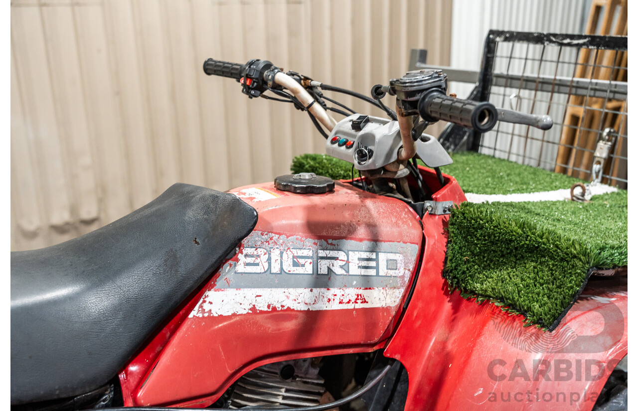 Honda Big Red Quad Bike and 1980 Trailer with Ramps