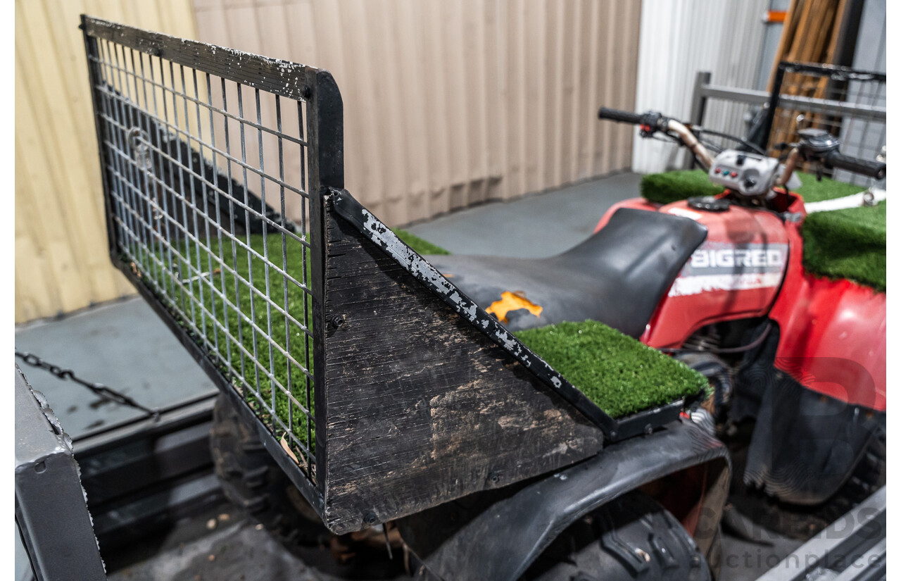 Honda Big Red Quad Bike and 1980 Trailer with Ramps