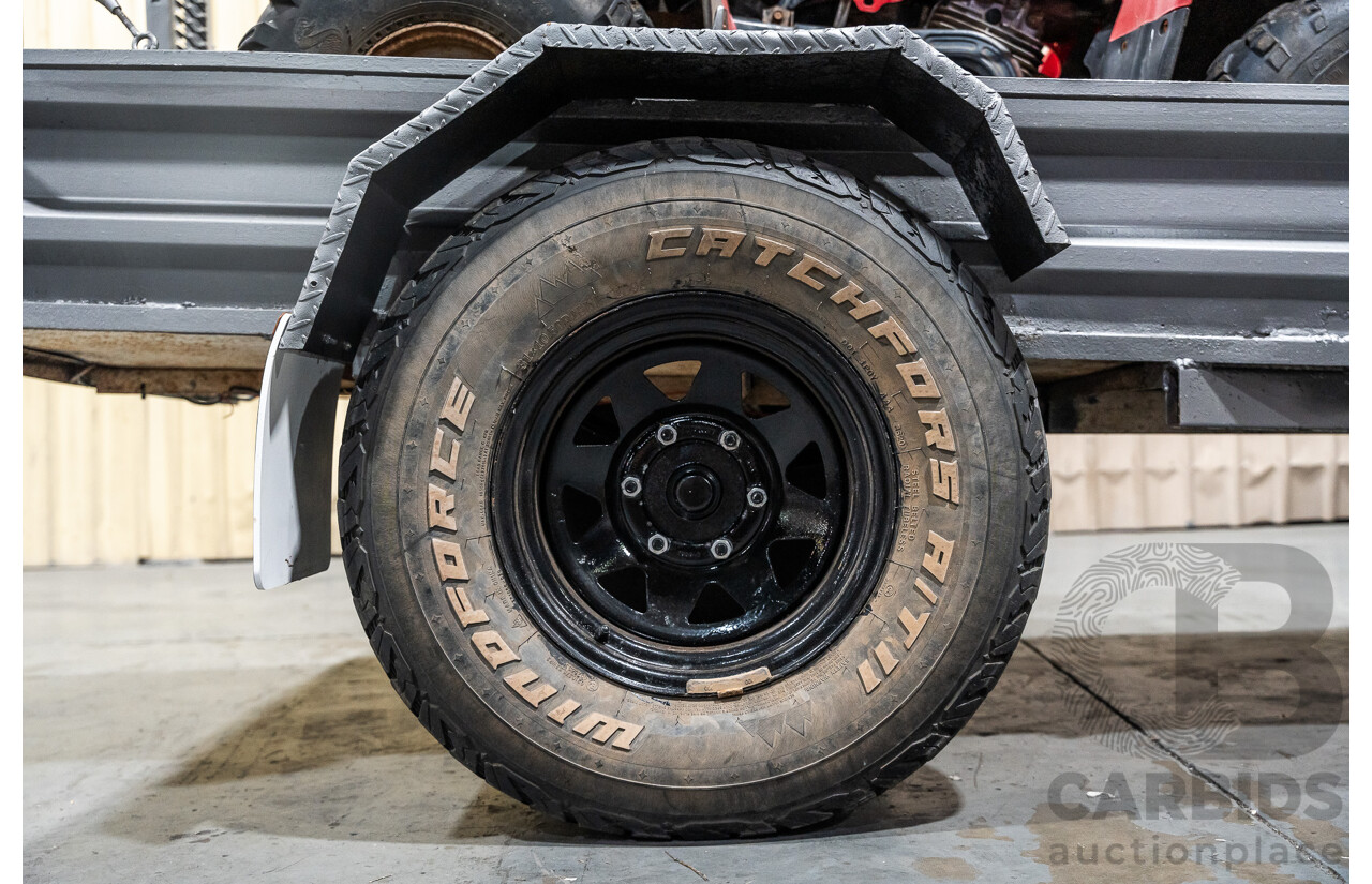 Honda Big Red Quad Bike and 1980 Trailer with Ramps
