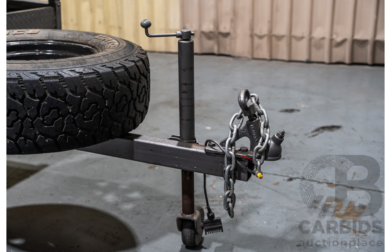 Honda Big Red Quad Bike and 1980 Trailer with Ramps