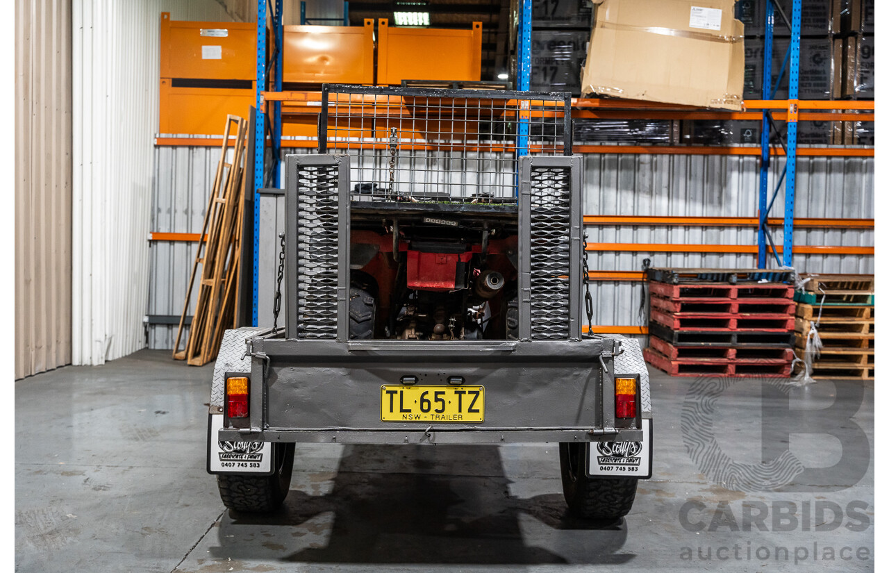 Honda Big Red Quad Bike and 1980 Trailer with Ramps