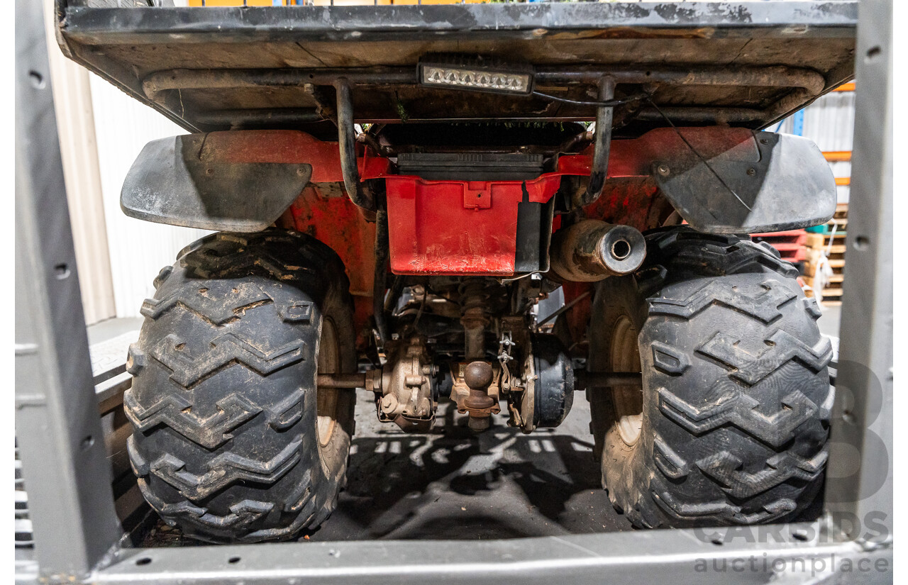 Honda Big Red Quad Bike and 1980 Trailer with Ramps