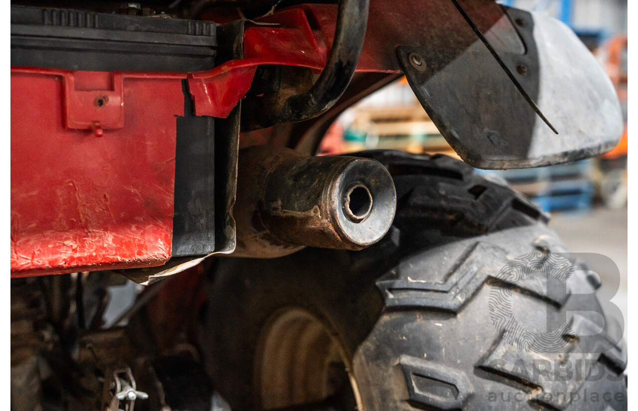 Honda Big Red Quad Bike and 1980 Trailer with Ramps
