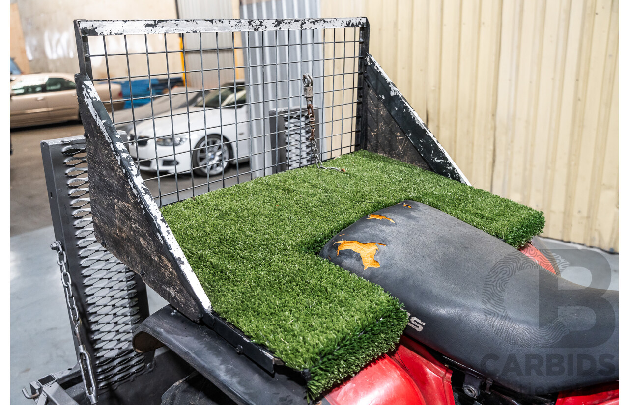 Honda Big Red Quad Bike and 1980 Trailer with Ramps