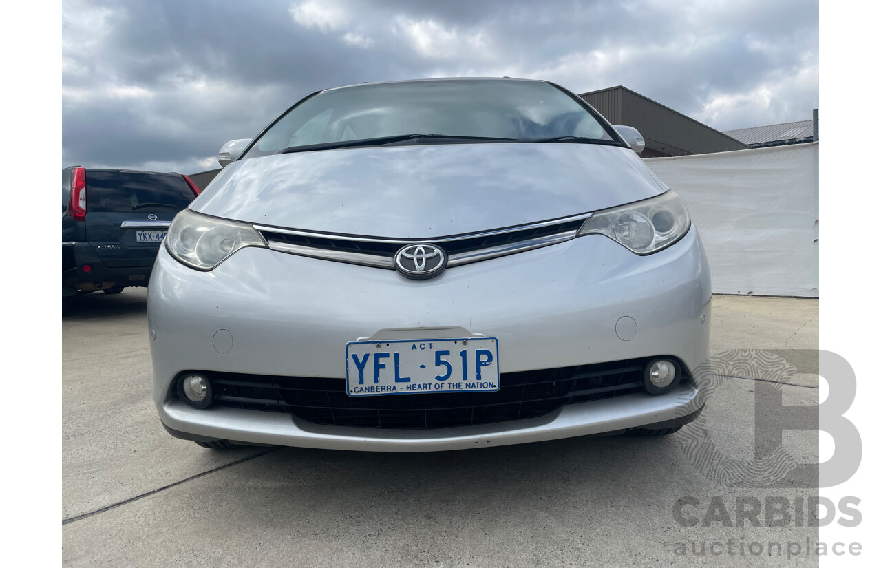 09/2007 Toyota Tarago GLX FWD ACR50R 4D Wagon Silver Or Chrome 2.4L