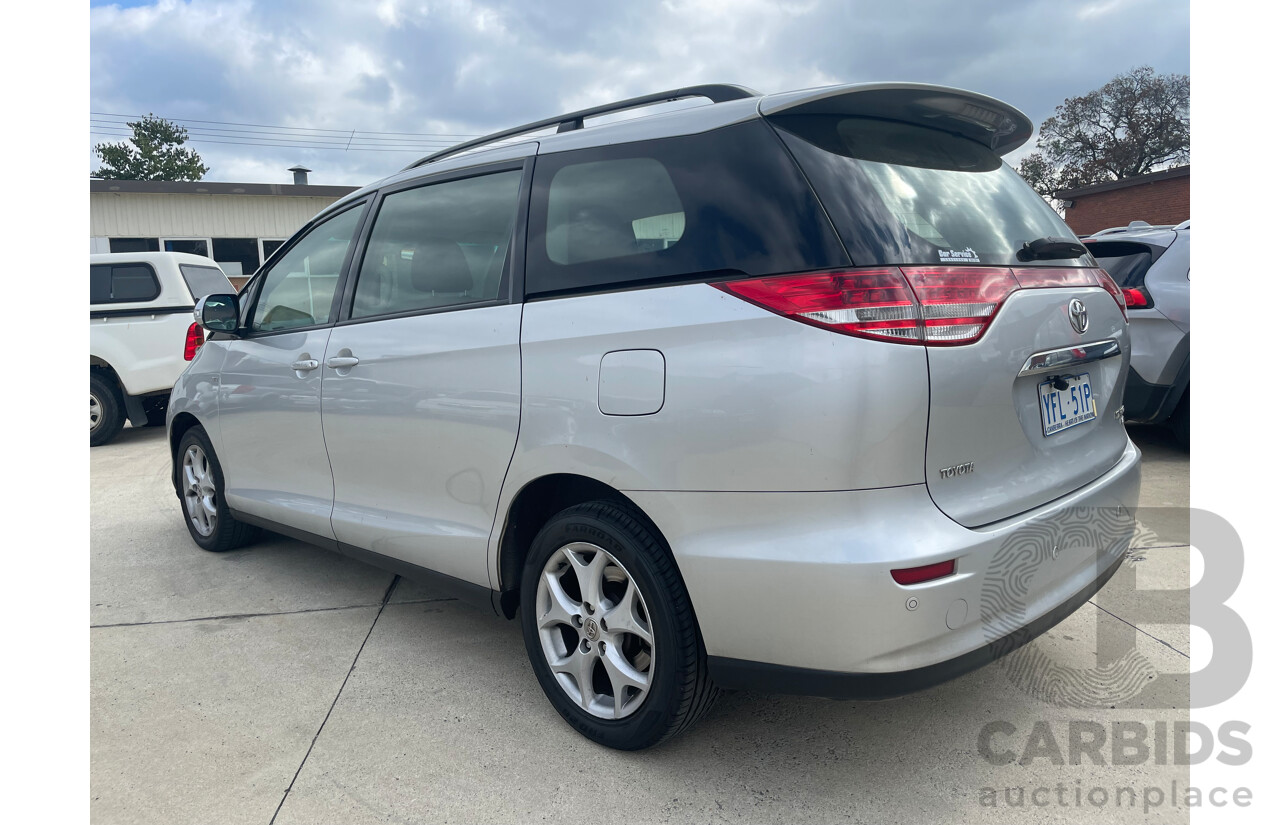 09/2007 Toyota Tarago GLX FWD ACR50R 4D Wagon Silver Or Chrome 2.4L