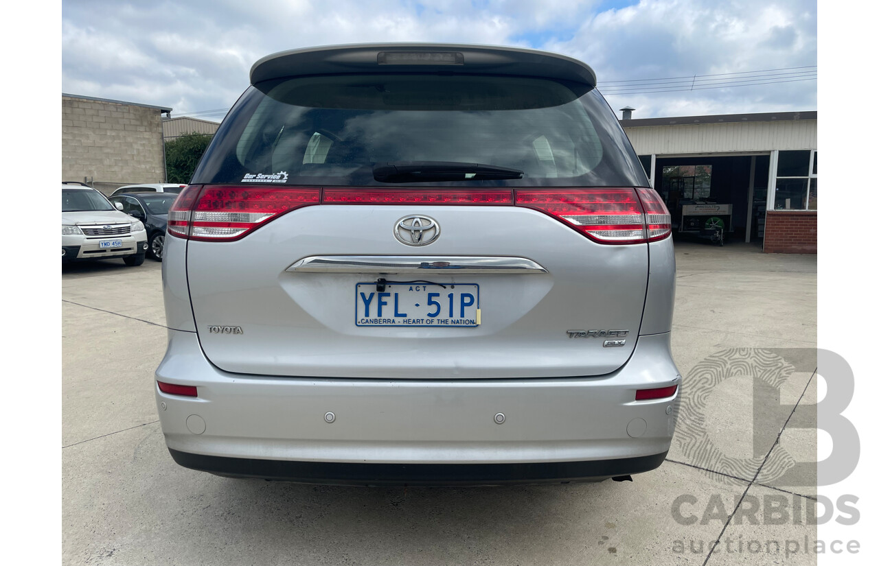 09/2007 Toyota Tarago GLX FWD ACR50R 4D Wagon Silver Or Chrome 2.4L
