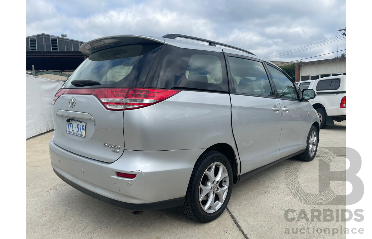 09/2007 Toyota Tarago GLX FWD ACR50R 4D Wagon Silver Or Chrome 2.4L