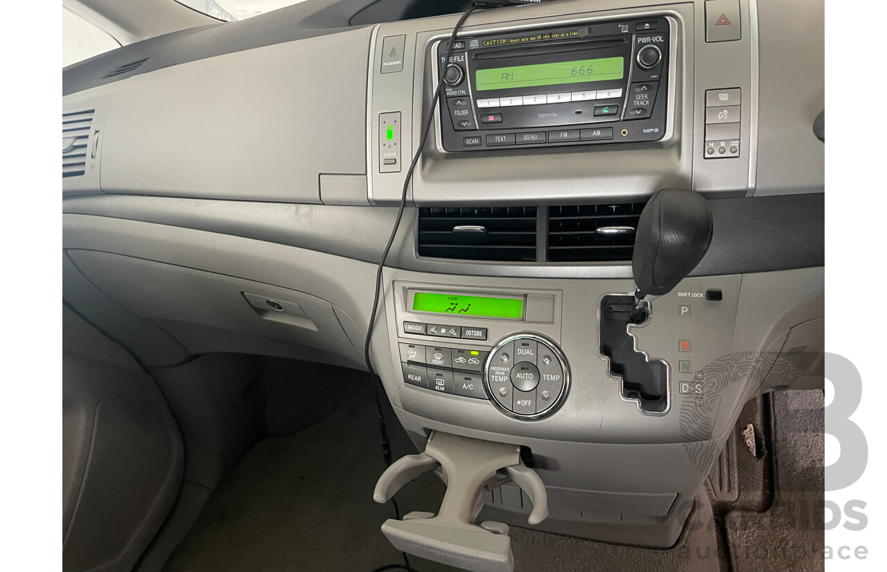 09/2007 Toyota Tarago GLX FWD ACR50R 4D Wagon Silver Or Chrome 2.4L