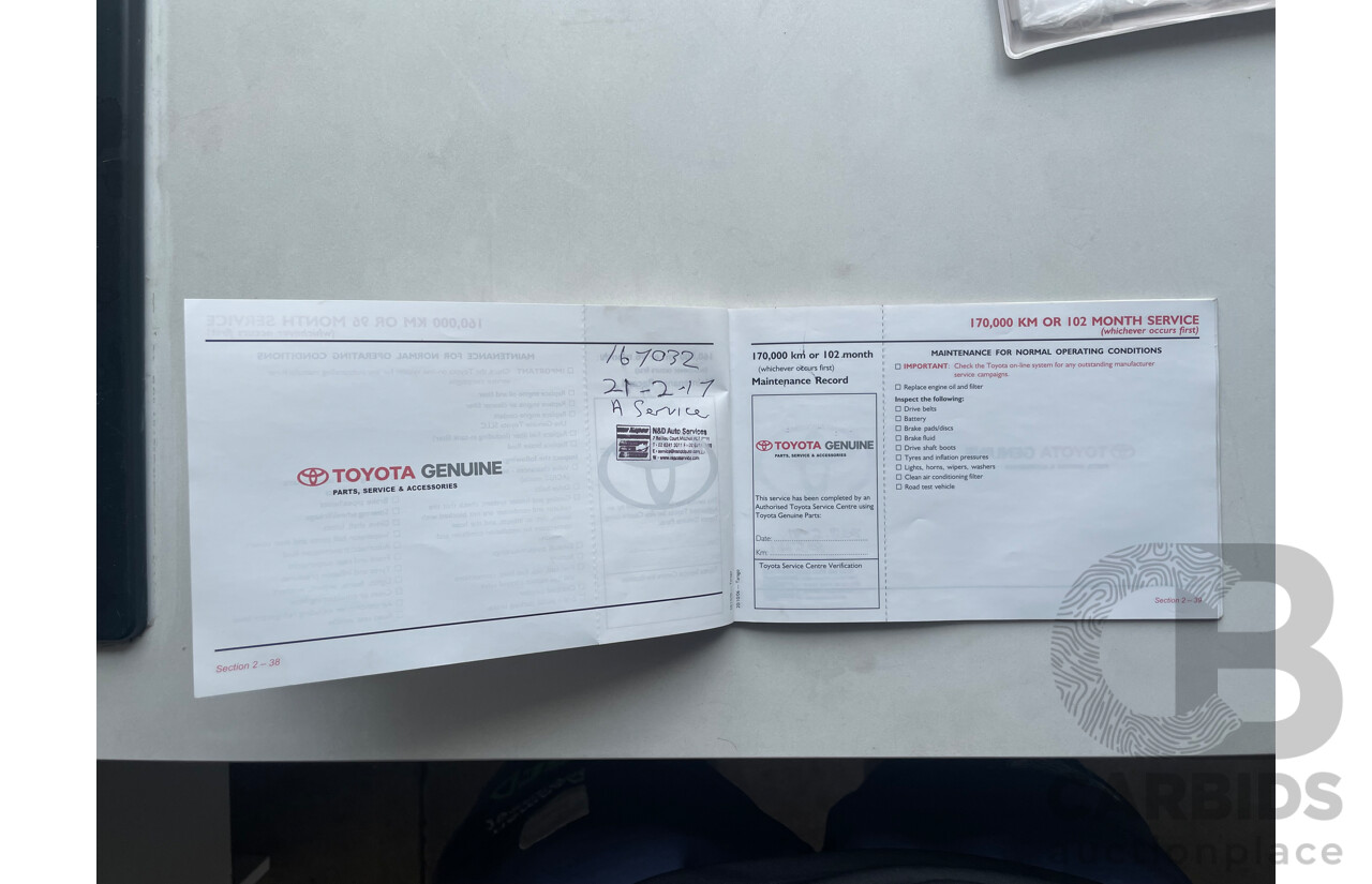 09/2007 Toyota Tarago GLX FWD ACR50R 4D Wagon Silver Or Chrome 2.4L