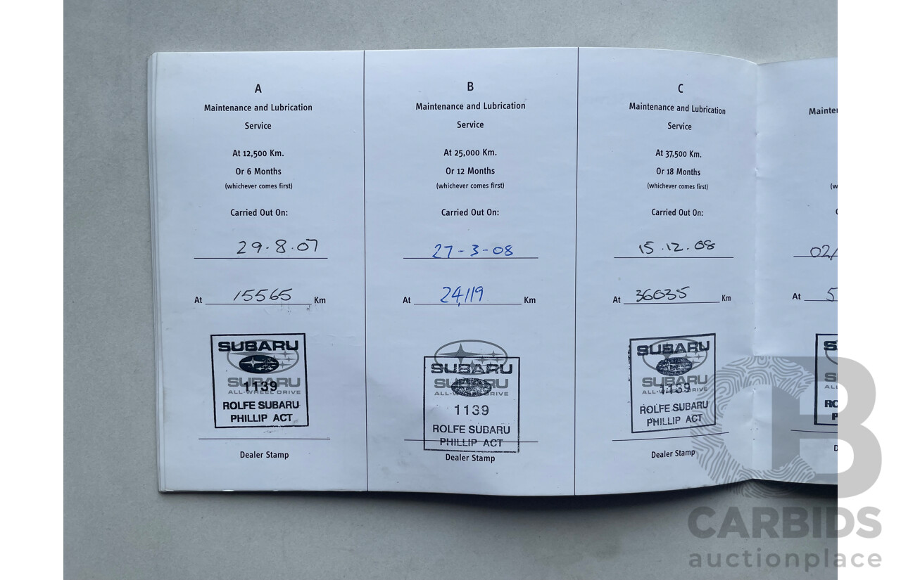 12/2006 Subaru Outback 3.0R PREMIUM AWD MY07 4D Wagon Grey 3.0L