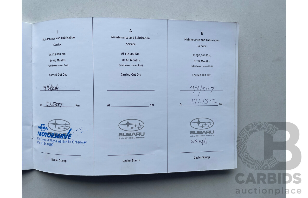 12/2006 Subaru Outback 3.0R PREMIUM AWD MY07 4D Wagon Grey 3.0L