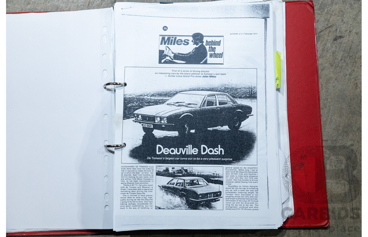 07/1985 De Tomaso Deauville Series 2 4d Sedan Red V8 5.8L