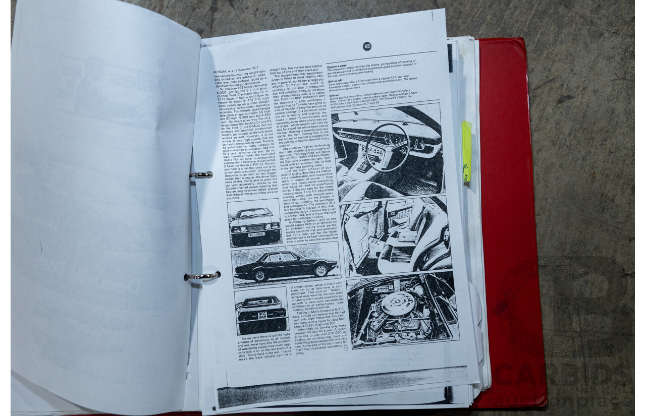 07/1985 De Tomaso Deauville Series 2 4d Sedan Red V8 5.8L