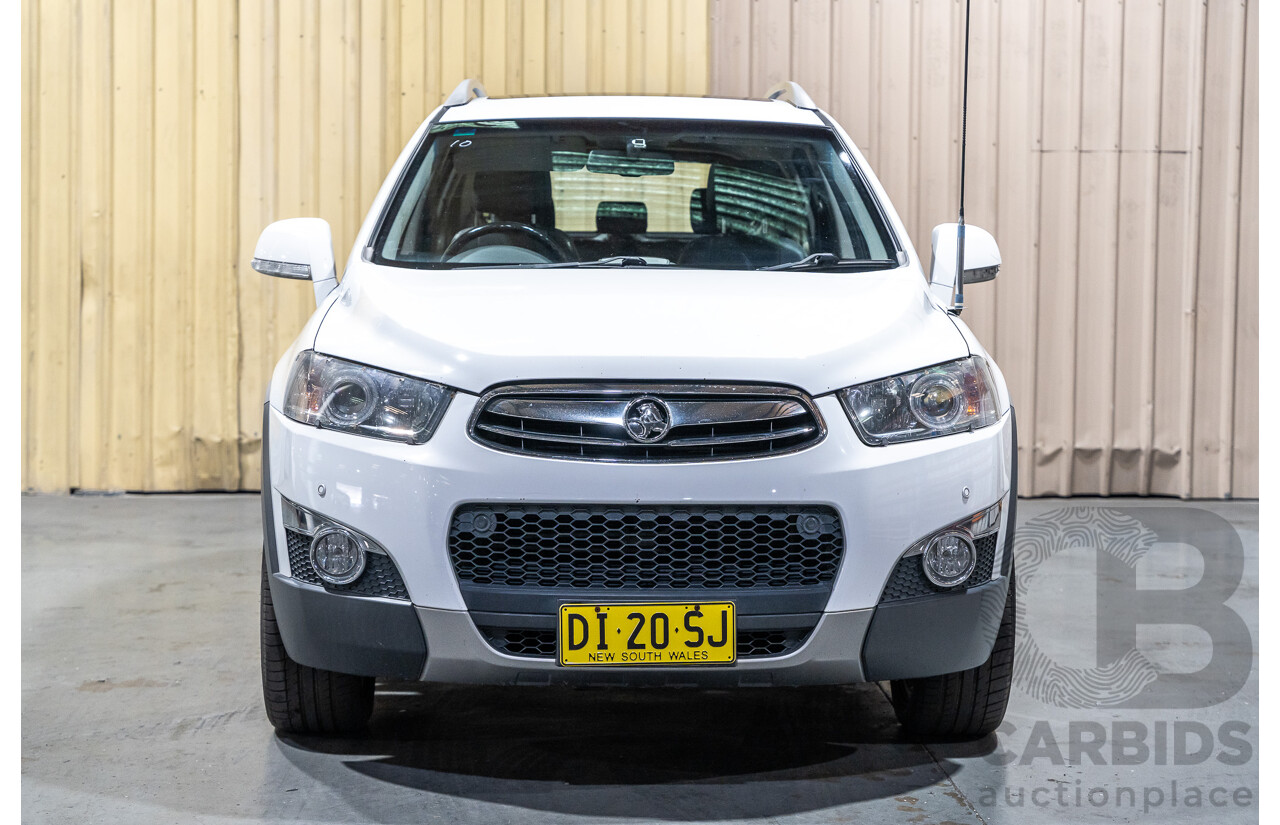 12/2012 Holden Captiva 7 LX (4x4) Series 2 CG MY12 4d Wagon White Turbo Diesel 2.2L - 7 Seater