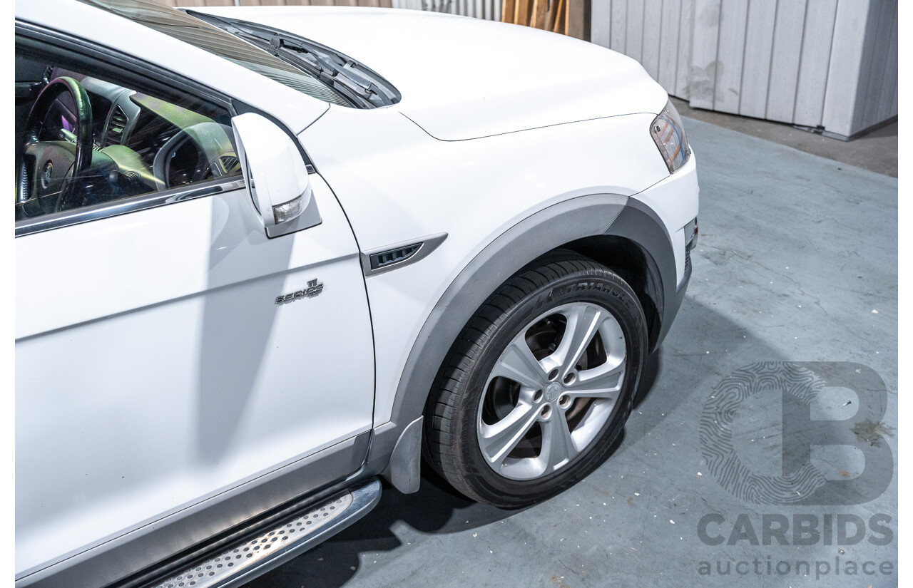 12/2012 Holden Captiva 7 LX (4x4) Series 2 CG MY12 4d Wagon White Turbo Diesel 2.2L - 7 Seater