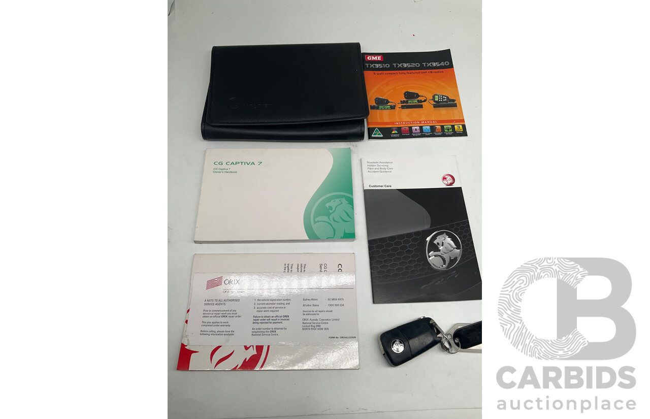 12/2012 Holden Captiva 7 LX (4x4) Series 2 CG MY12 4d Wagon White Turbo Diesel 2.2L - 7 Seater