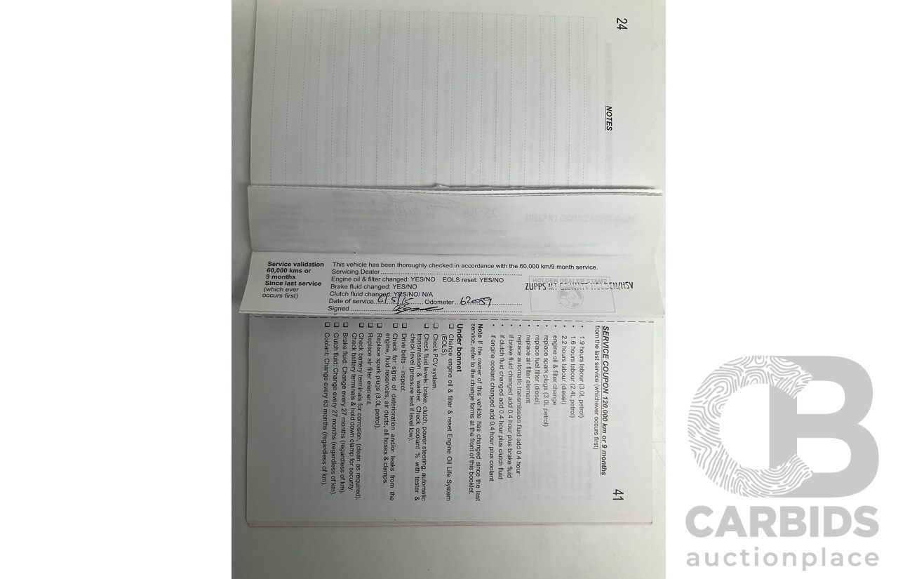 12/2012 Holden Captiva 7 LX (4x4) Series 2 CG MY12 4d Wagon White Turbo Diesel 2.2L - 7 Seater