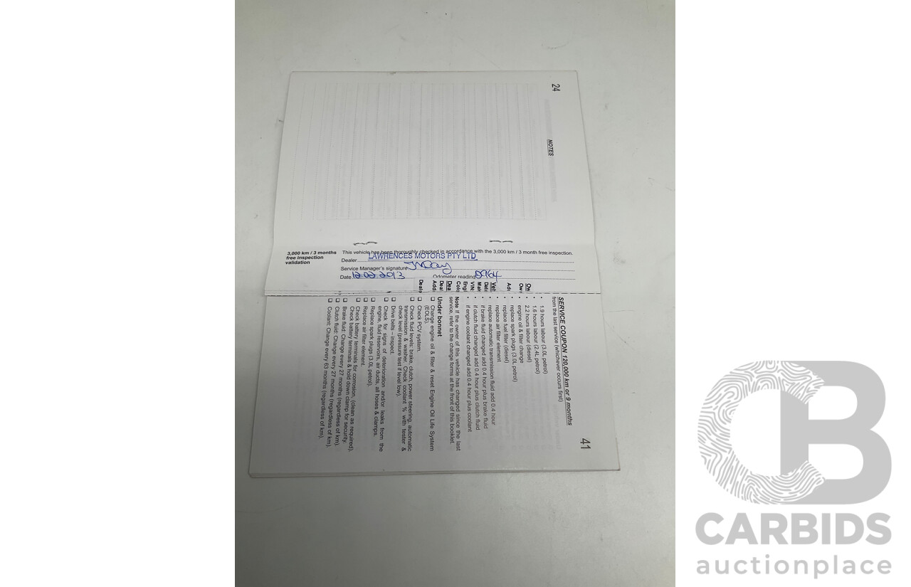 12/2012 Holden Captiva 7 LX (4x4) Series 2 CG MY12 4d Wagon White Turbo Diesel 2.2L - 7 Seater