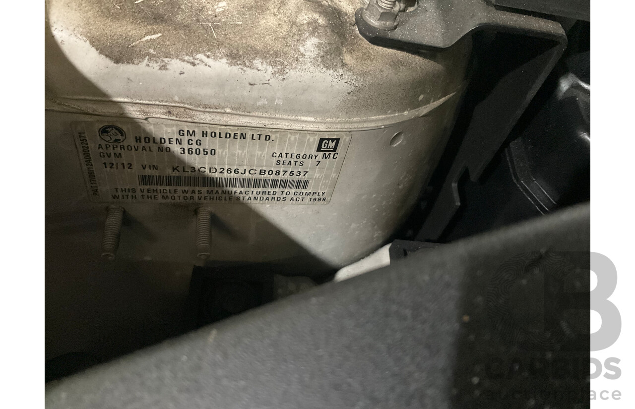 12/2012 Holden Captiva 7 LX (4x4) Series 2 CG MY12 4d Wagon White Turbo Diesel 2.2L - 7 Seater