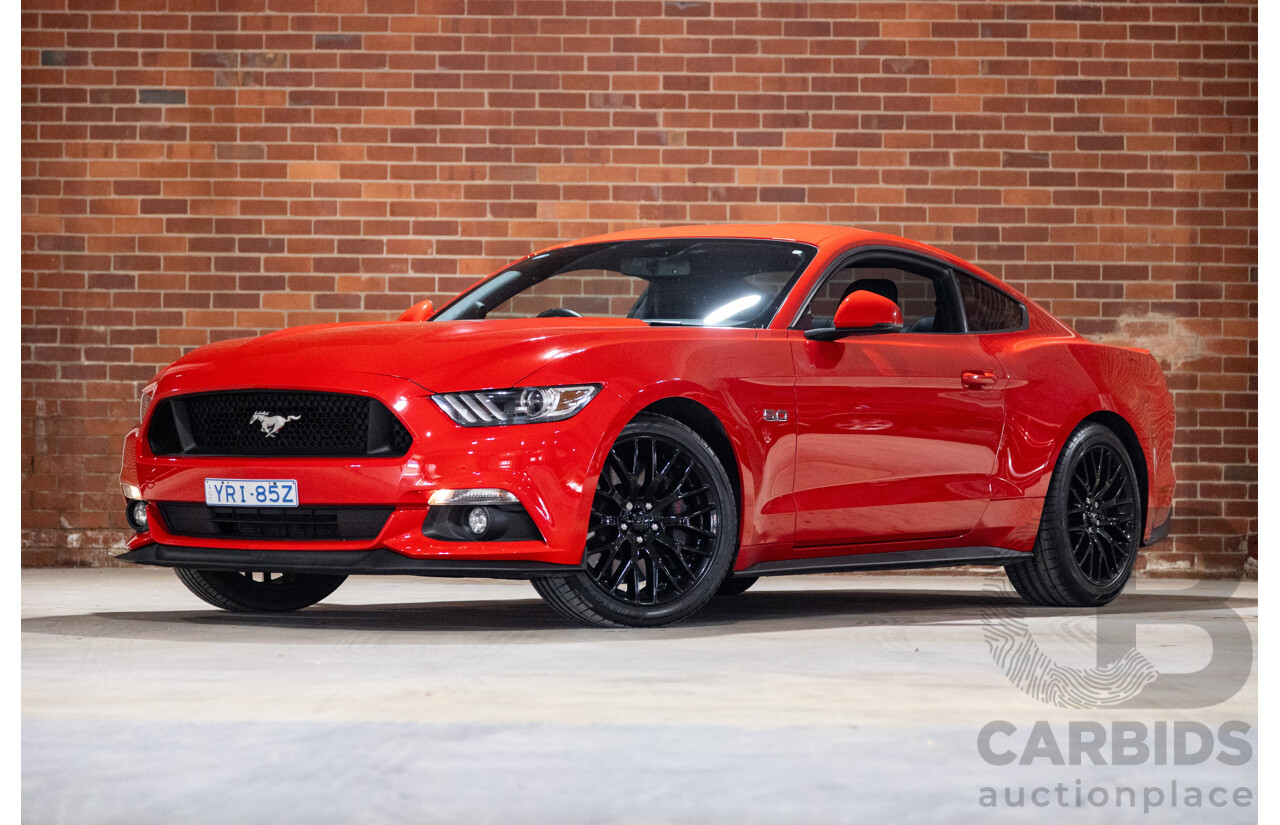 06/2017 Ford Mustang GT Fastback FM MY17 2d Coupe Race Red V8 5.0L