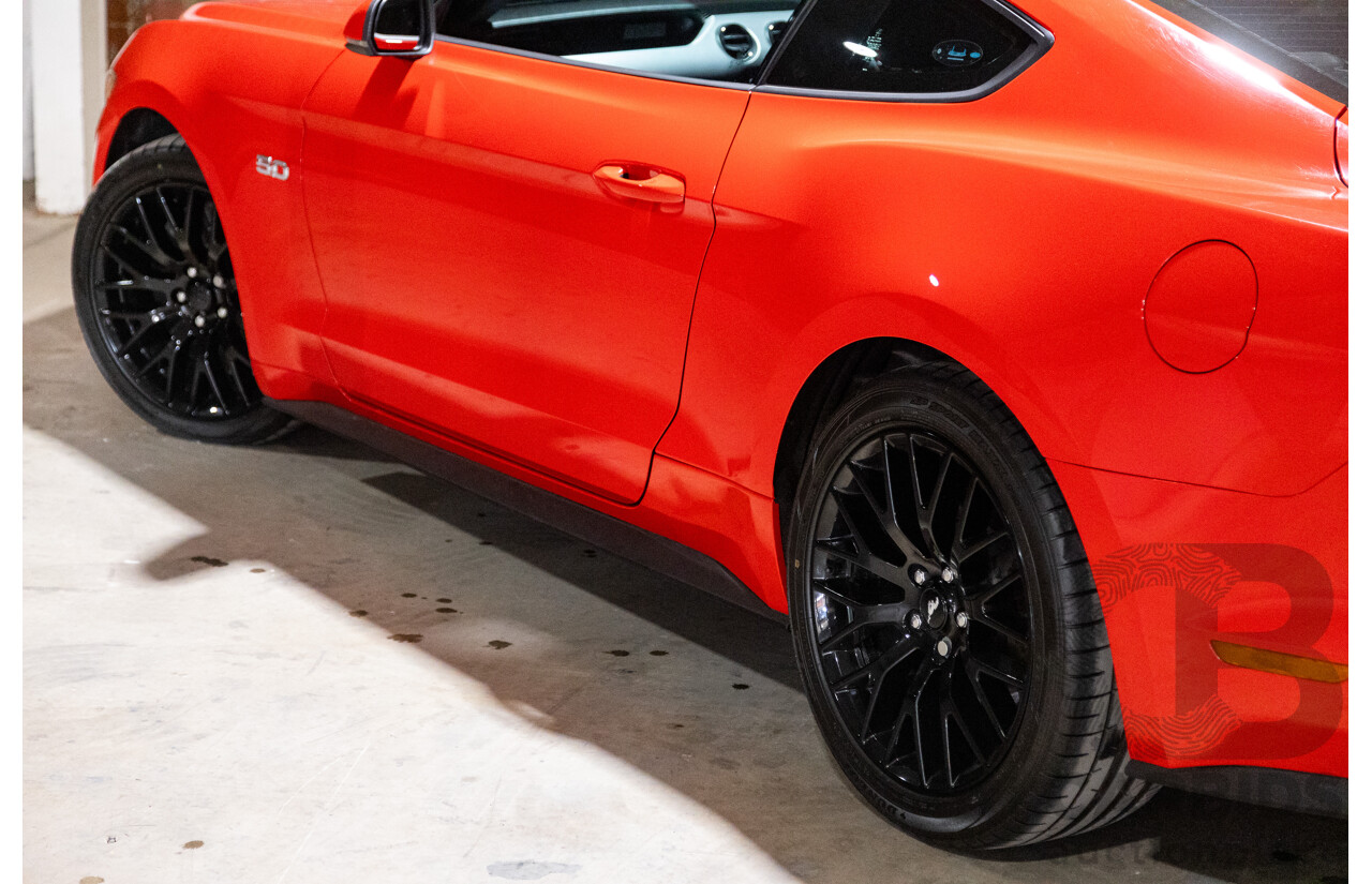 06/2017 Ford Mustang GT Fastback FM MY17 2d Coupe Race Red V8 5.0L