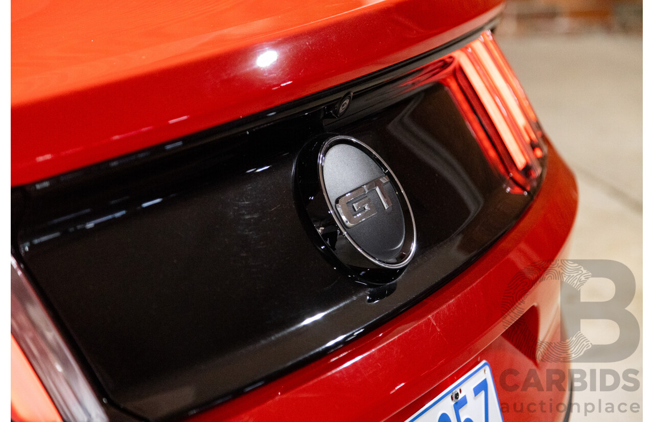 06/2017 Ford Mustang GT Fastback FM MY17 2d Coupe Race Red V8 5.0L