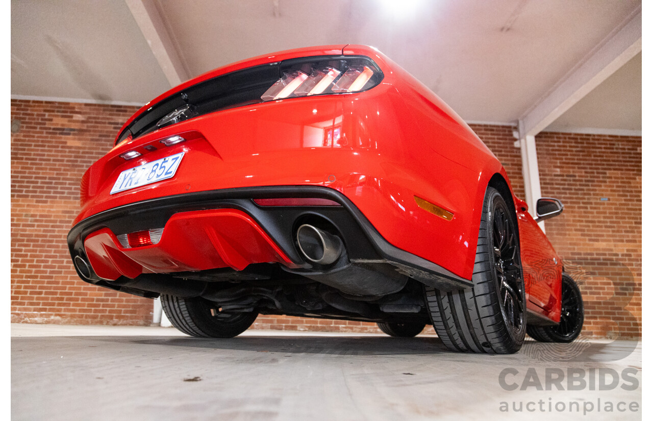 06/2017 Ford Mustang GT Fastback FM MY17 2d Coupe Race Red V8 5.0L