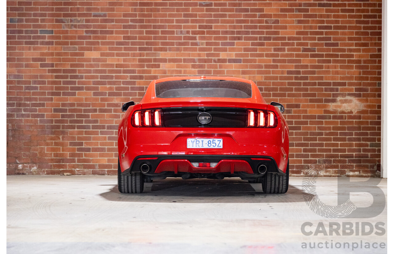 06/2017 Ford Mustang GT Fastback FM MY17 2d Coupe Race Red V8 5.0L
