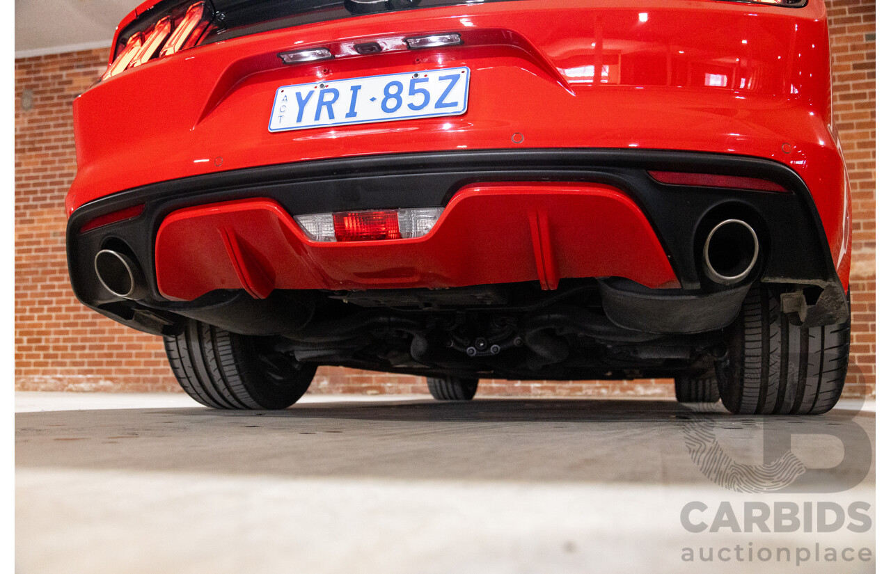 06/2017 Ford Mustang GT Fastback FM MY17 2d Coupe Race Red V8 5.0L