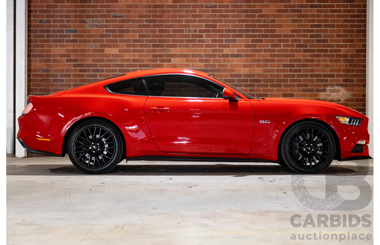06/2017 Ford Mustang GT Fastback FM MY17 2d Coupe Race Red V8 5.0L
