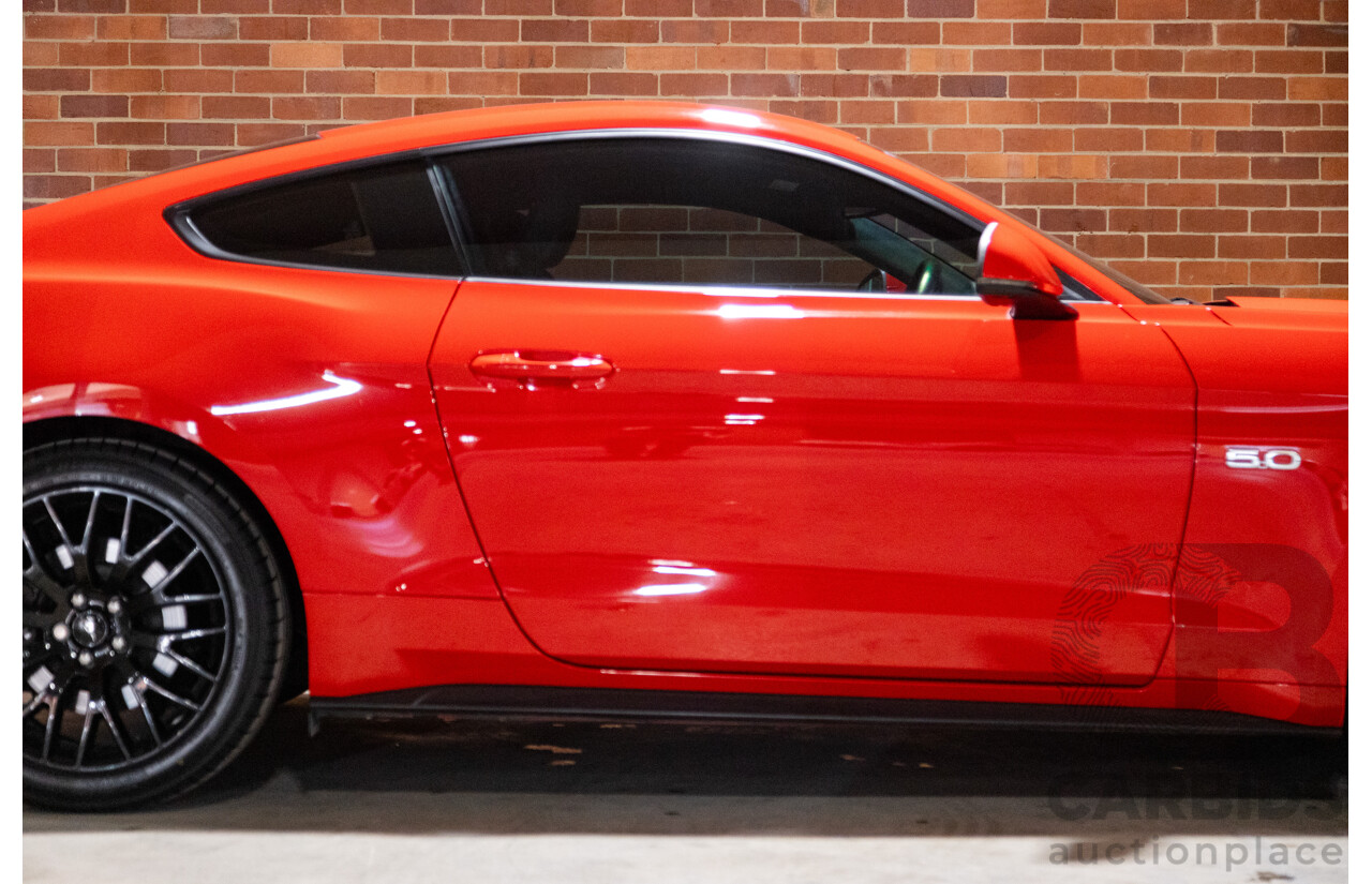 06/2017 Ford Mustang GT Fastback FM MY17 2d Coupe Race Red V8 5.0L