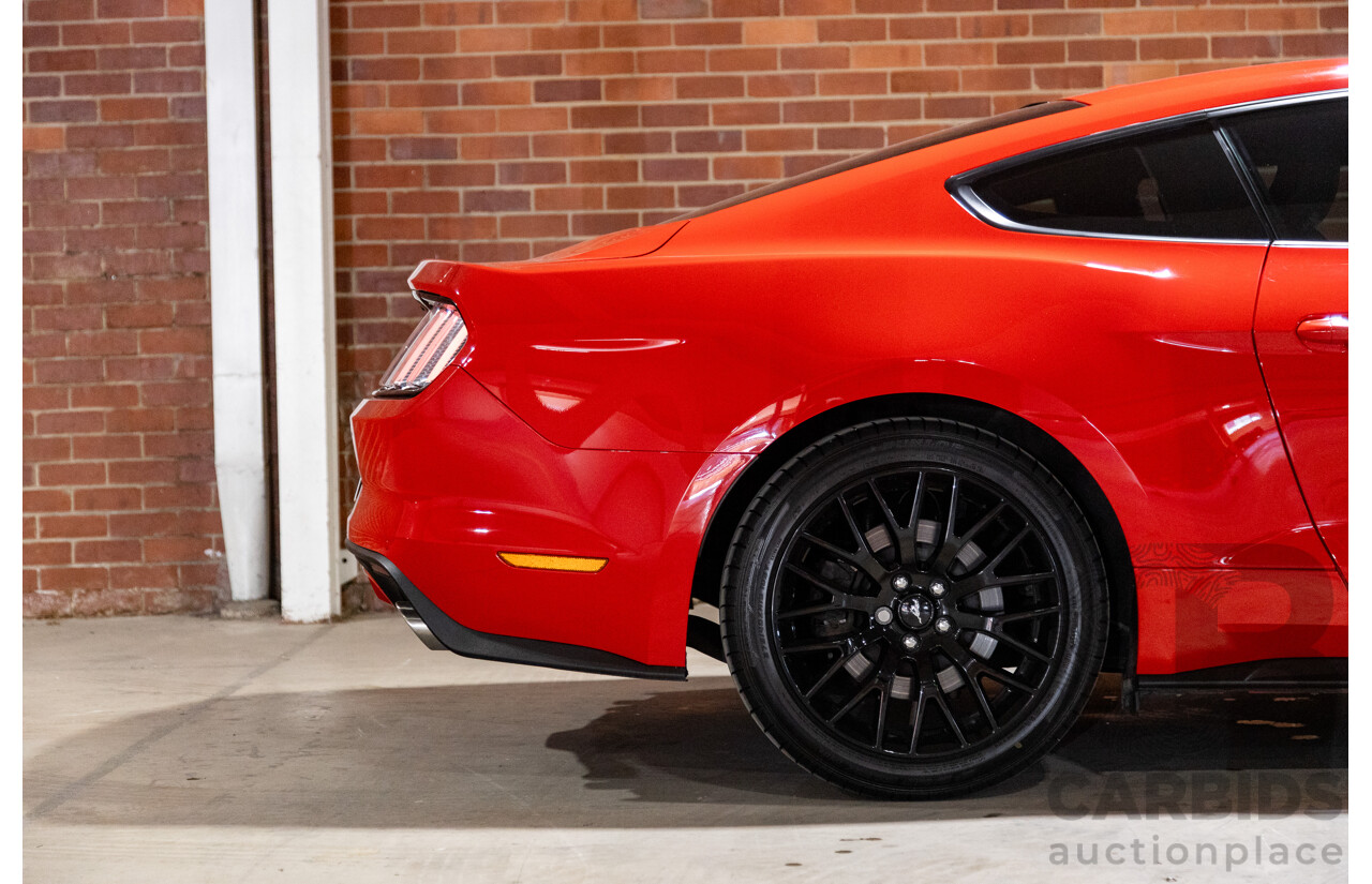 06/2017 Ford Mustang GT Fastback FM MY17 2d Coupe Race Red V8 5.0L