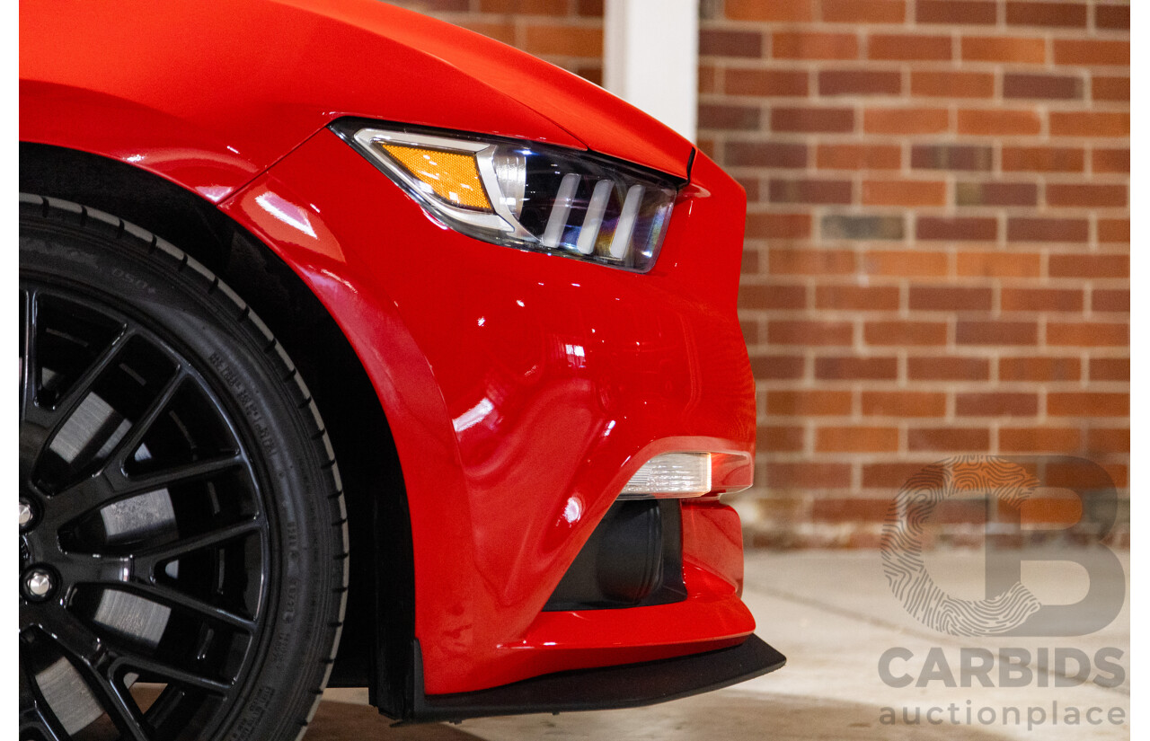 06/2017 Ford Mustang GT Fastback FM MY17 2d Coupe Race Red V8 5.0L