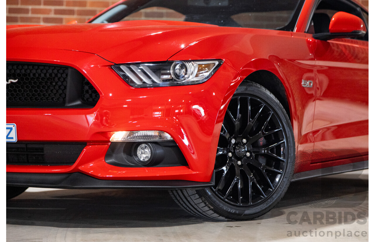 06/2017 Ford Mustang GT Fastback FM MY17 2d Coupe Race Red V8 5.0L