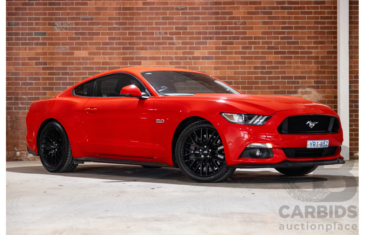 06/2017 Ford Mustang GT Fastback FM MY17 2d Coupe Race Red V8 5.0L