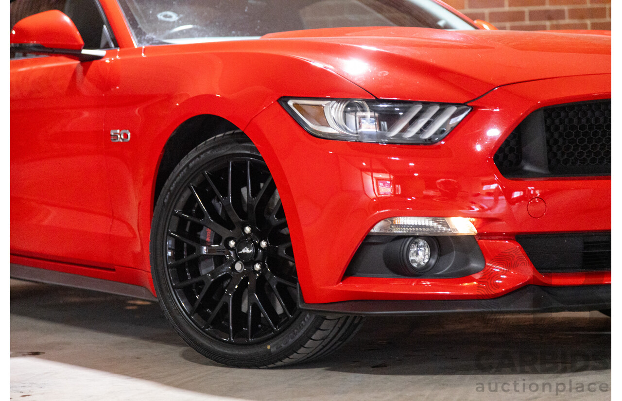 06/2017 Ford Mustang GT Fastback FM MY17 2d Coupe Race Red V8 5.0L