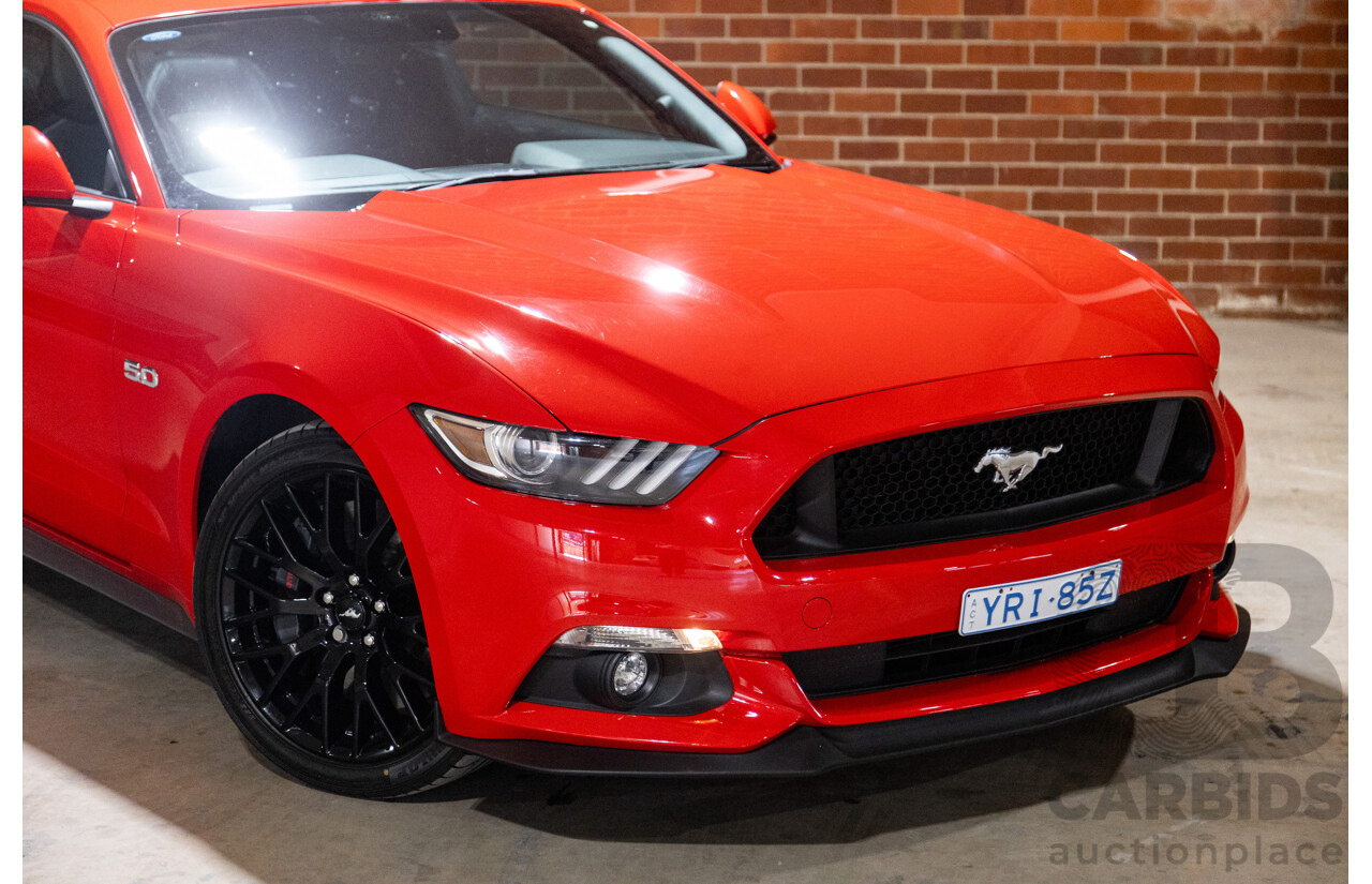 06/2017 Ford Mustang GT Fastback FM MY17 2d Coupe Race Red V8 5.0L