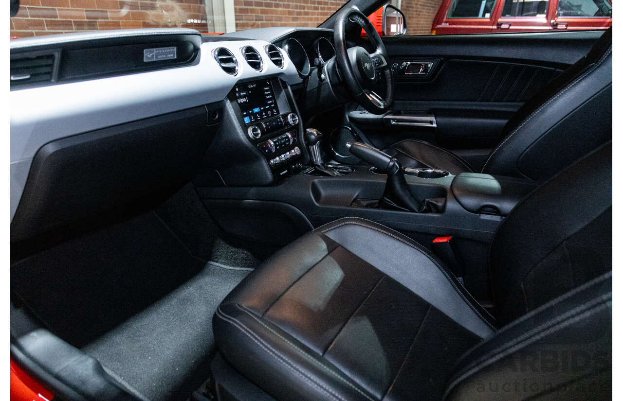 06/2017 Ford Mustang GT Fastback FM MY17 2d Coupe Race Red V8 5.0L