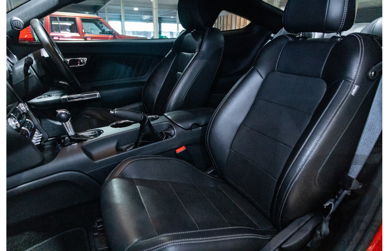 06/2017 Ford Mustang GT Fastback FM MY17 2d Coupe Race Red V8 5.0L