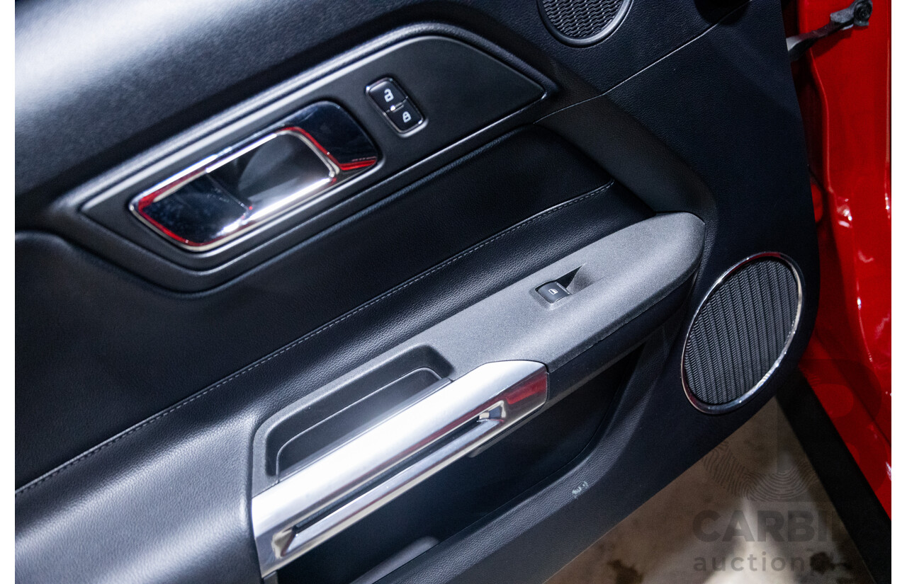 06/2017 Ford Mustang GT Fastback FM MY17 2d Coupe Race Red V8 5.0L